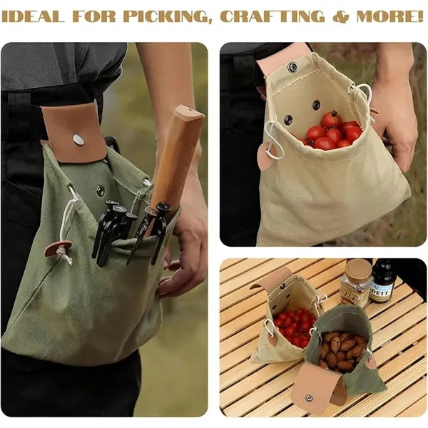 Multi-Functional Canvas Foraging Waist Bag
