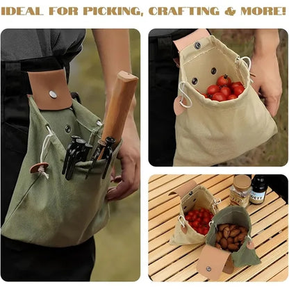 Multi-Functional Canvas Foraging Waist Bag