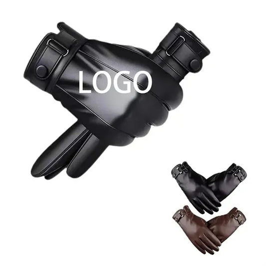 PU Leather Touchscreen Winter Gloves
