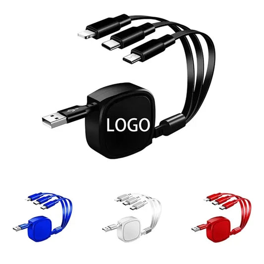 Retractable 3 in 1 Charging Cable