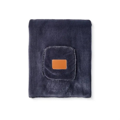 Sherpa Shawl Cozy Blanket With Pocket