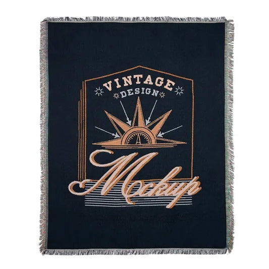 Lightweight Woven Tapestry Throw Blankets