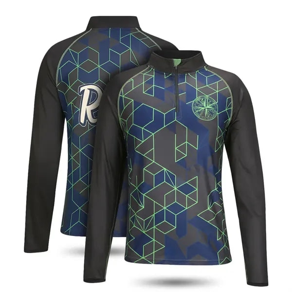 Sublimated Athletic Quarter Zip Raglan Pullover