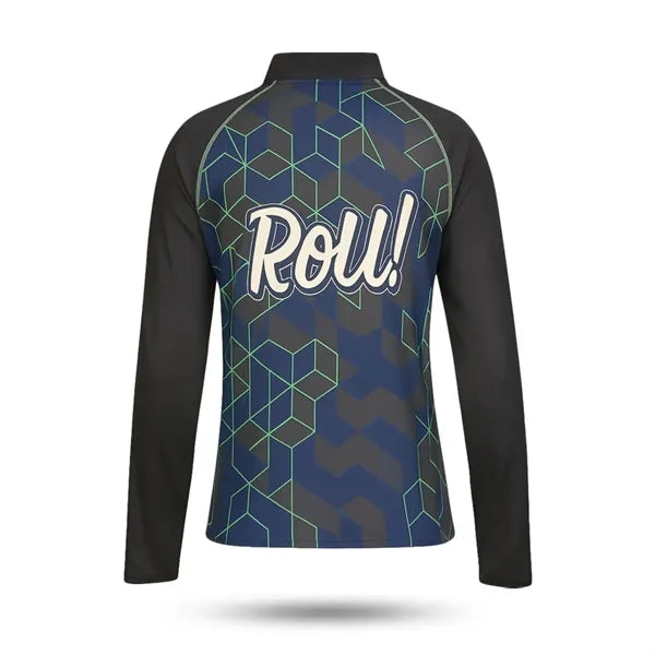 Sublimated Athletic Quarter Zip Raglan Pullover