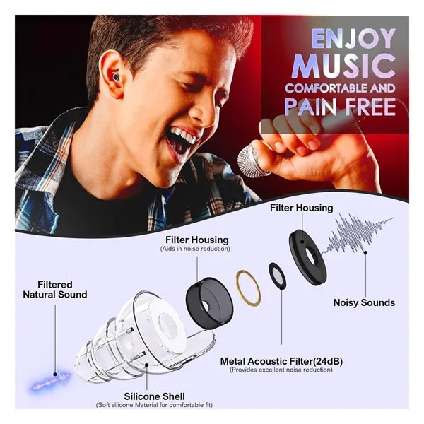 EDM High Fidelity Concert Earplugs Rave Essentials