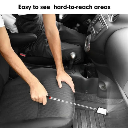 Telescoping LED Lighted Inspection Mirror 360 Swivel
