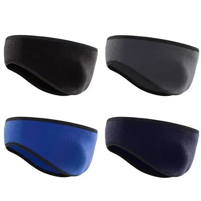 Fleece Ear Warmer Headband for Men Women Winter Running