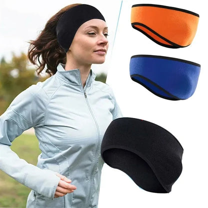 Fleece Ear Warmer Headband for Men Women Winter Running