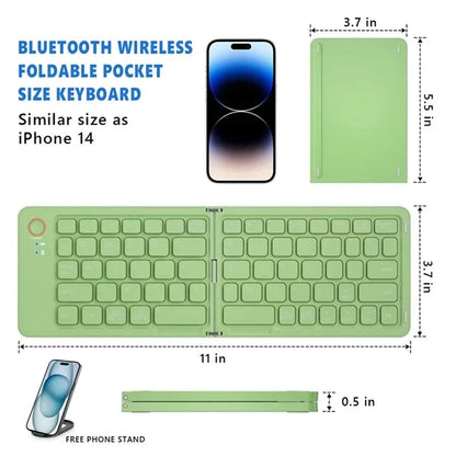 Foldable Bluetooth Keyboard for Windows Mac iOS Android