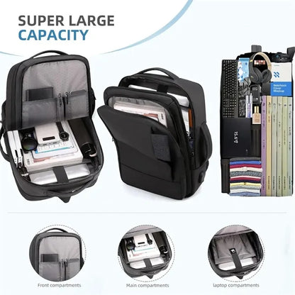 Flight Approved Expandable Laptop Travel Backpack Carry On