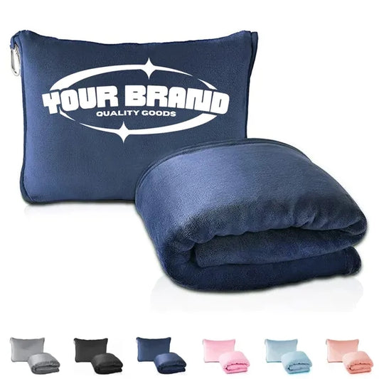 Foldable Portable 2-in-1 Travel Pillow And Nap Blanket
