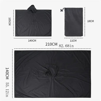 3-in-1 Multifunctional Raincoat Tactical Rain Poncho
