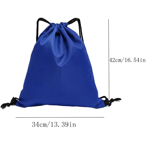 Waterproof Oxford Drawstring Backpack Sports Storage Bag