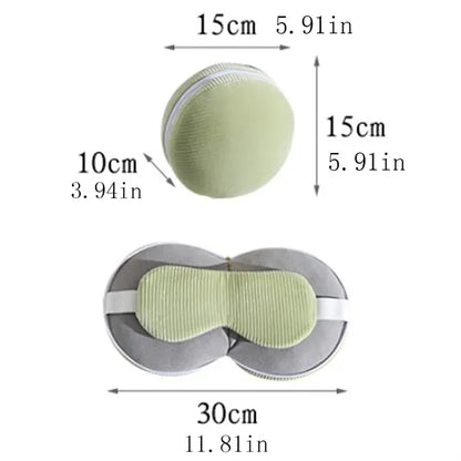 2-in-1 Travel Pillow U-Shaped Pillow With Sleep Eye Mask