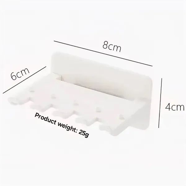 Adhesive Multi Compartment Toothbrush Holder