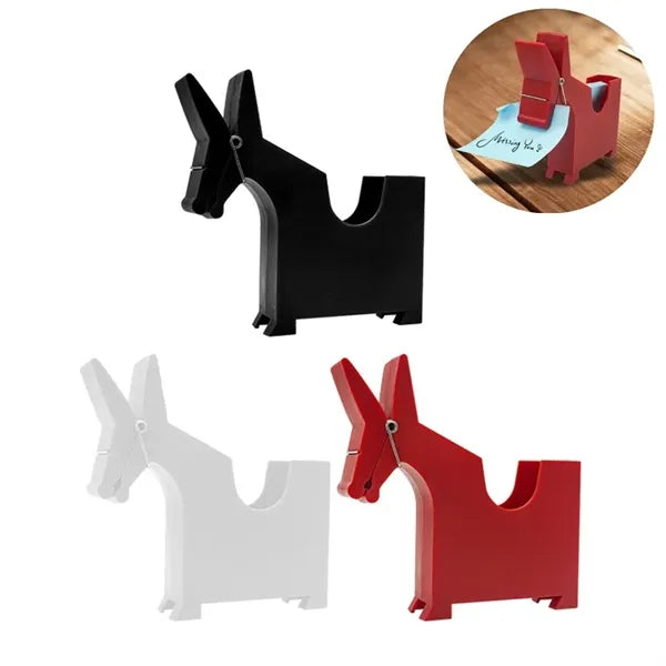 Mule Notepad Holder Cute Desktop Memo Organizer