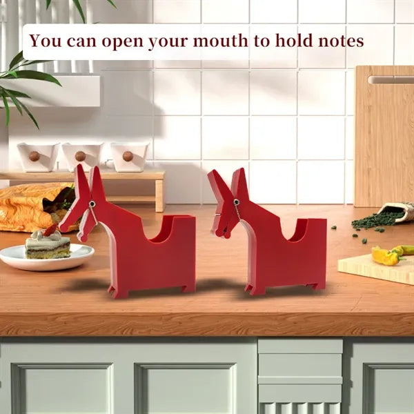 Mule Notepad Holder Cute Desktop Memo Organizer