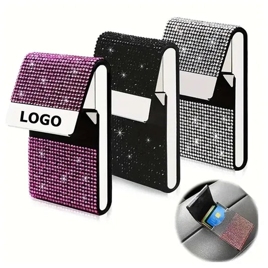 Bling Business Card Holder with Magnetic Cover