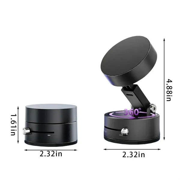 Adjustable Foldable Magnetic Vacuum Suction Phone Holder