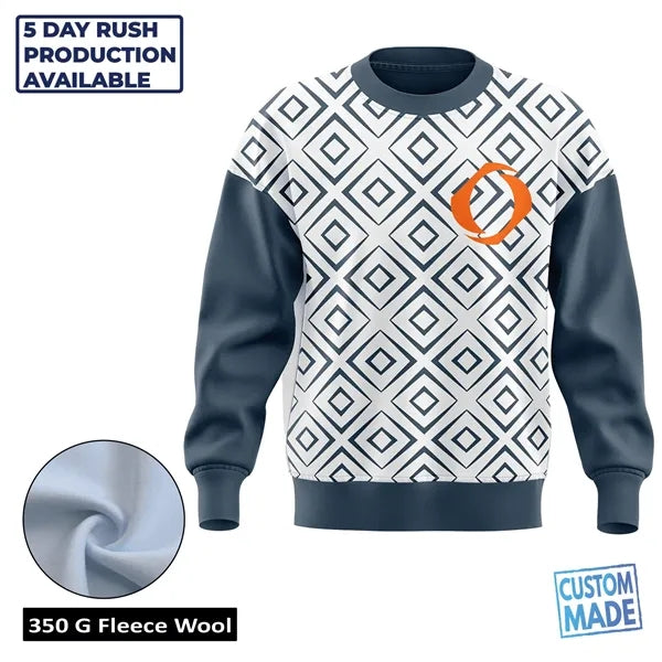 Unisex & Kids' Sublimation 350G Fleece Sweatshirt - Economy