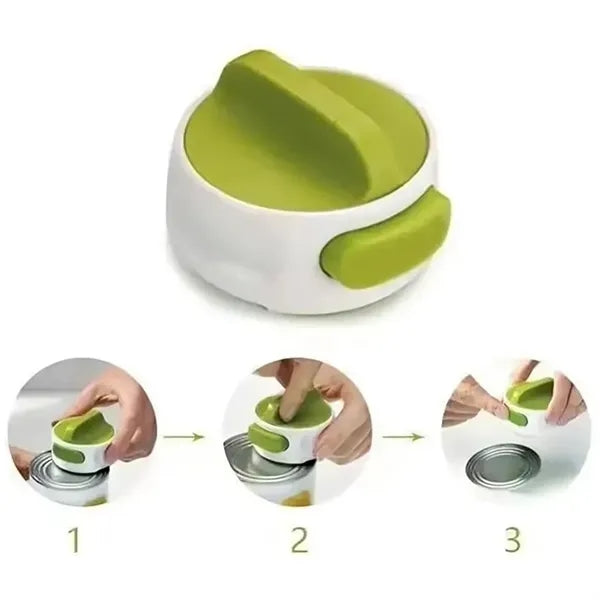 Compact Manual Can Opener Twist-Release