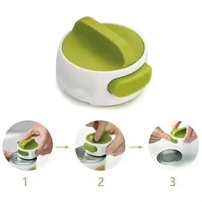 Compact Manual Can Opener Twist-Release