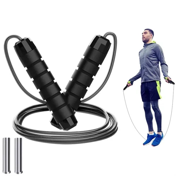 Adjustable Steel Jump Rope Weighted Handles