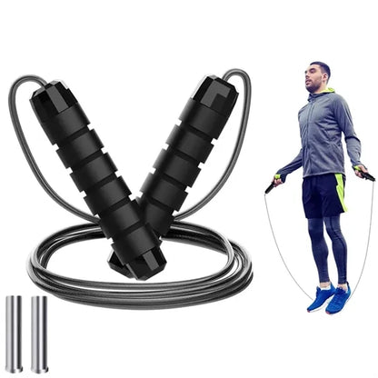 Adjustable Steel Jump Rope Weighted Handles