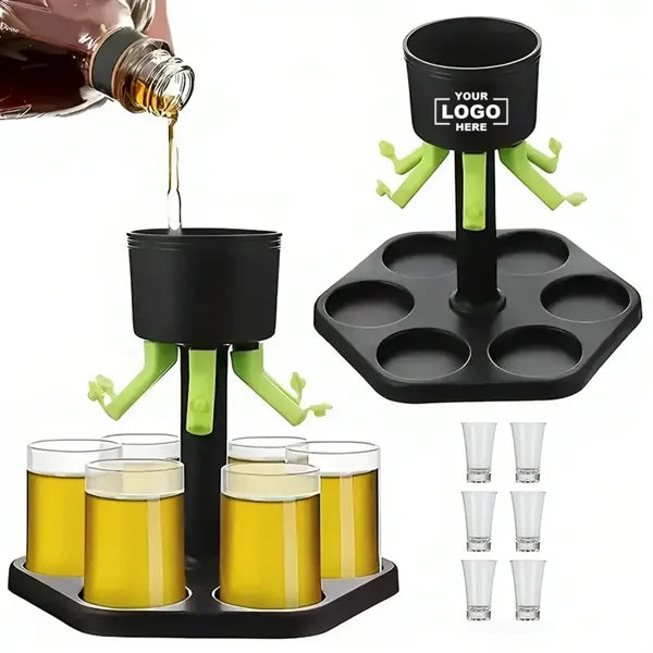 Creative 6-Shot Dispenser And Holder Set