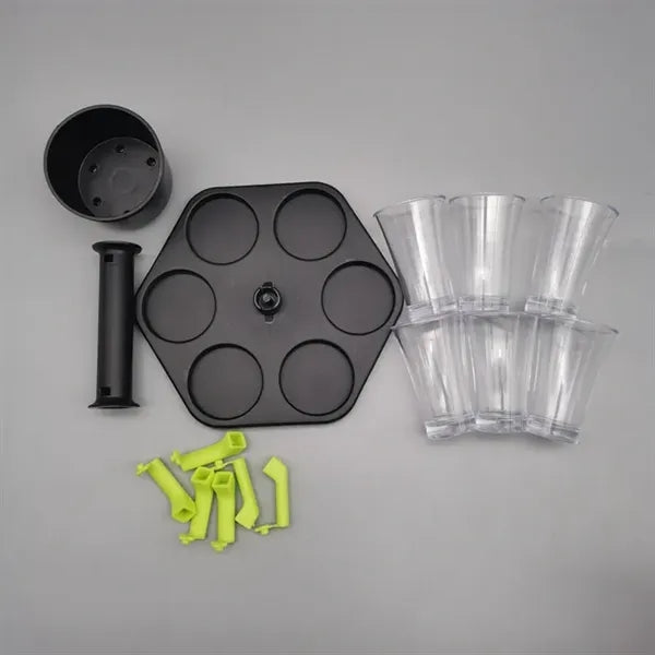 Creative 6-Shot Dispenser And Holder Set