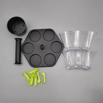 Creative 6-Shot Dispenser And Holder Set