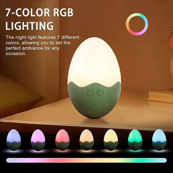 Portable Egg Shape Color Changing Night Light