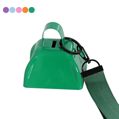 Classic 3" Metal Cheering Cowbell With Wristband