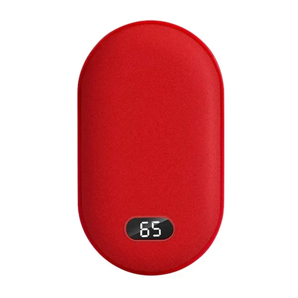 Digital Mini Portable 2-in-1 USB Hand Warmer Power Bank