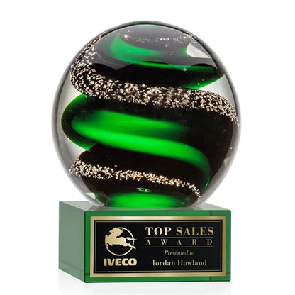 Zodiac Award on Hancock Base - Green