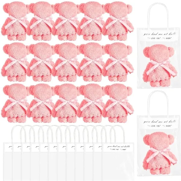 Cute Bear Towels with Bags