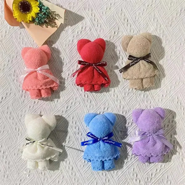 Cute Bear Towels with Bags