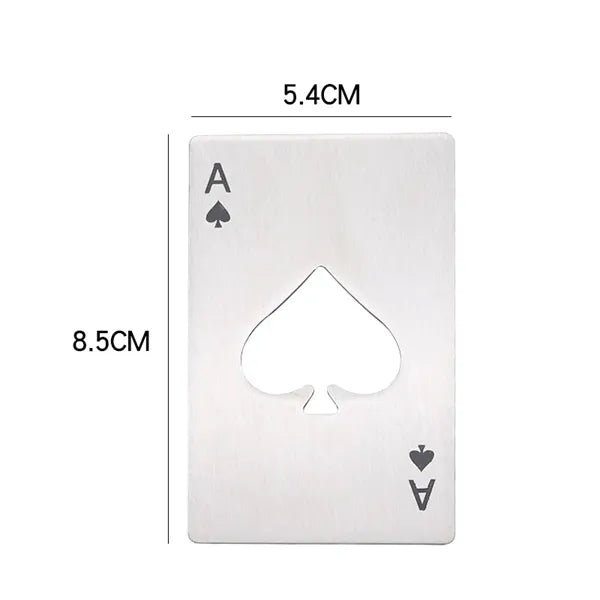 Ace Of Spades Credit Card Bottle Opener