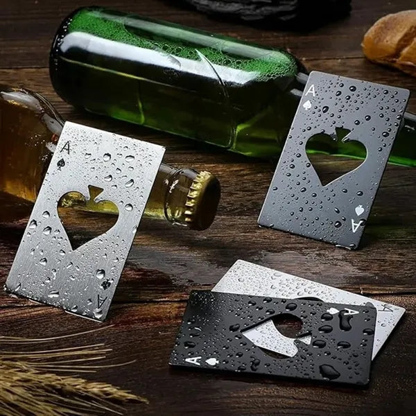 Ace Of Spades Credit Card Bottle Opener