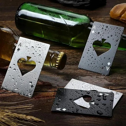 Ace Of Spades Credit Card Bottle Opener