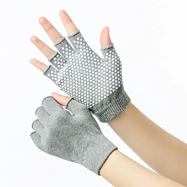 Non Slip Half Fingers Yoga Gloves