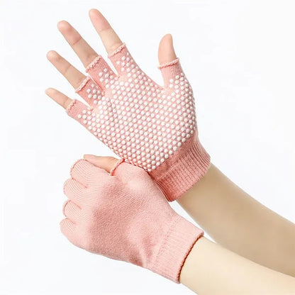 Non Slip Half Fingers Yoga Gloves