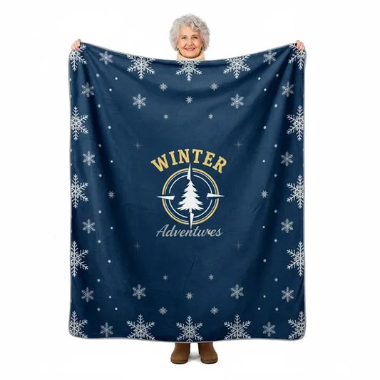 300GSM Plush Flannel Throw Sublimation Blanket
