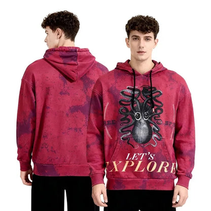 8oz Unisex Full Color Print Pullover Hoodie w/ Pocket