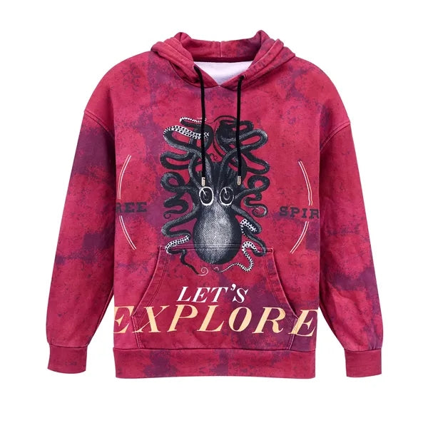 8oz Unisex Full Color Print Pullover Hoodie w/ Pocket