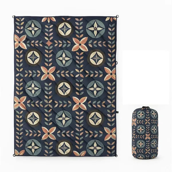 Sublimated Packable Puffy Blanket for Camping