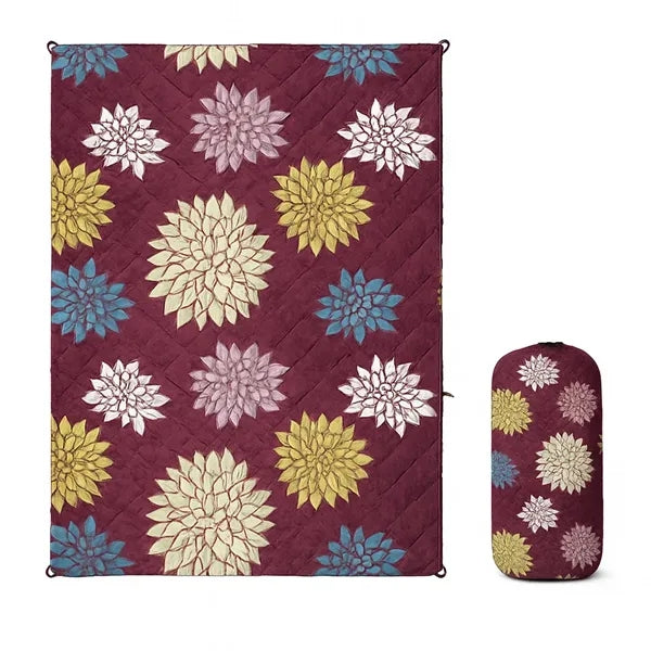 Sublimated Packable Puffy Blanket for Camping