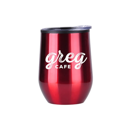 12 oz Stainless Steel Stemless Wine Glass With PP Lining