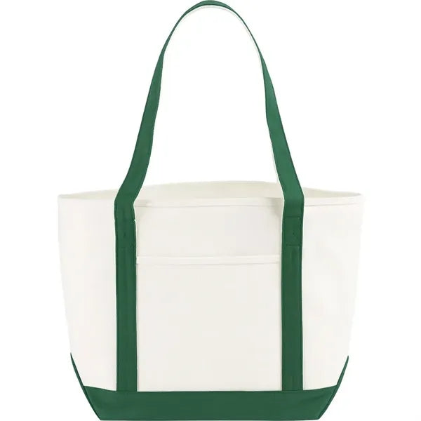18 oz. Cotton Nautical Canvas Boat Bag W/ Gusset
