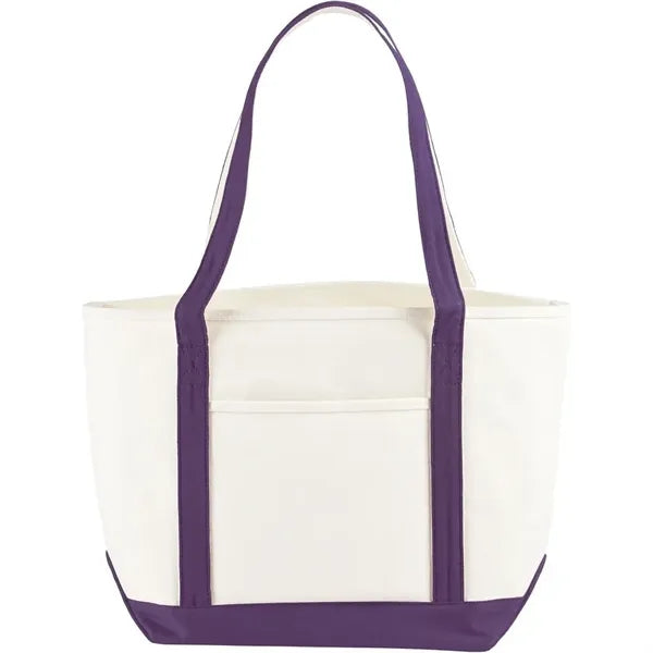 18 oz. Cotton Nautical Canvas Boat Bag W/ Gusset